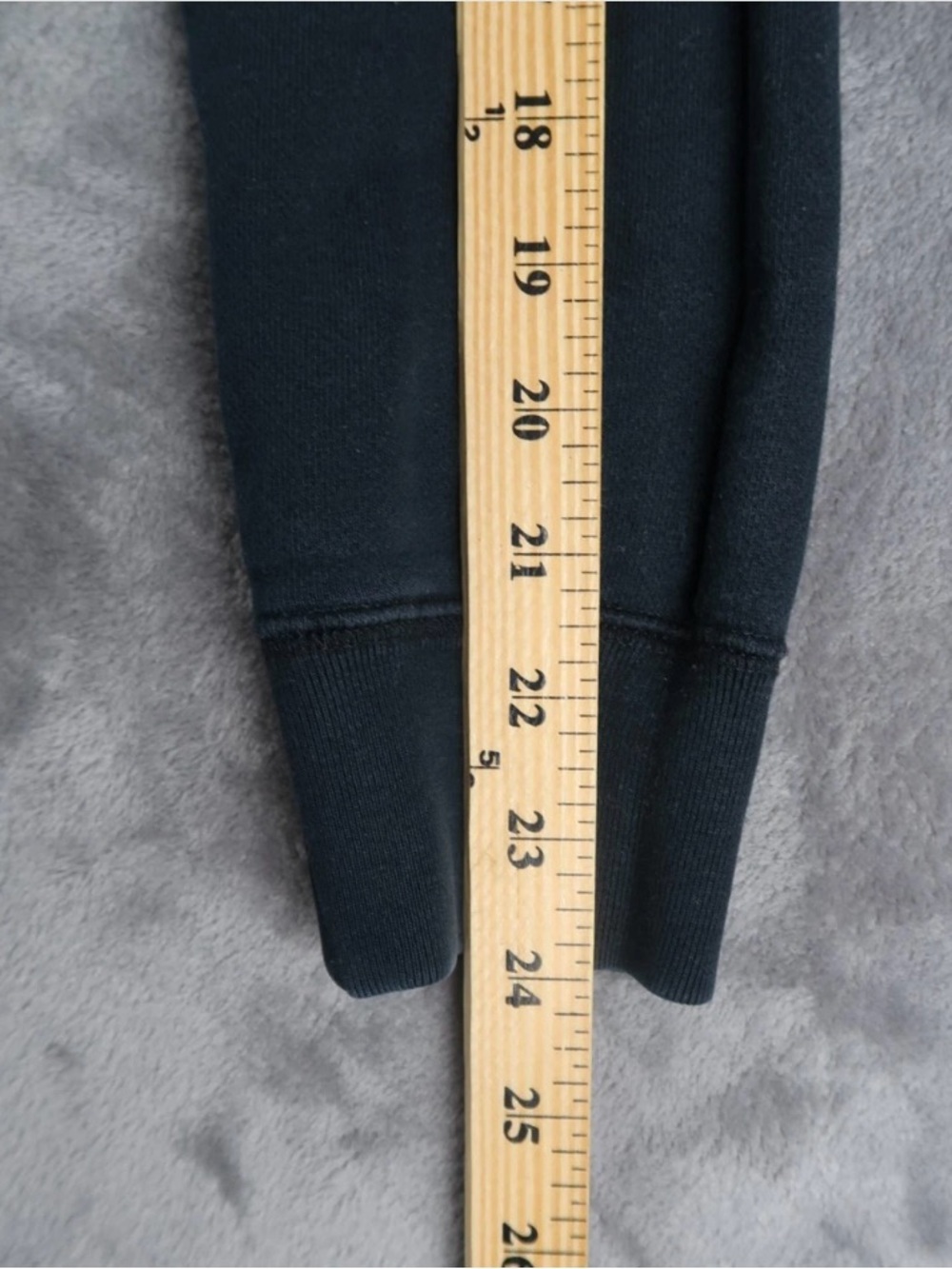 Ralph Lauren Sport Black Zip Hoodie Pockets Polo Pony Logo Womens Large Vintage - Picture 8 of 10
